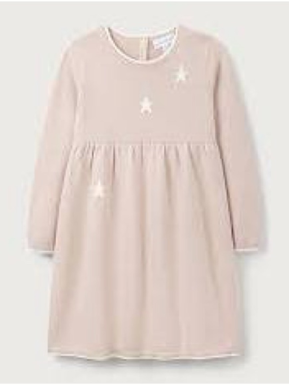 The White Company Pink Organic Cotton Star Knit Dress Girls - Like New 3-6 month